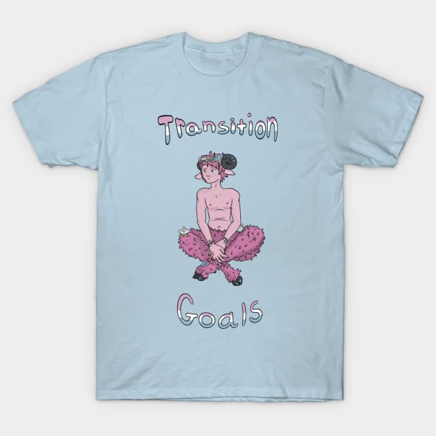 Transition Goals Satyr T-Shirt by ApothecaryOpossum